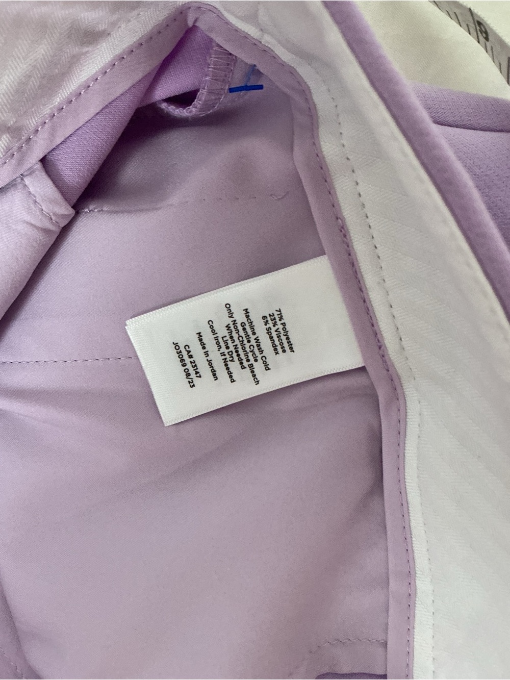 Talbots Hampshire Ankle Pant Size 12 Lilac Lavender Purple NWT - Picture 8 of 10